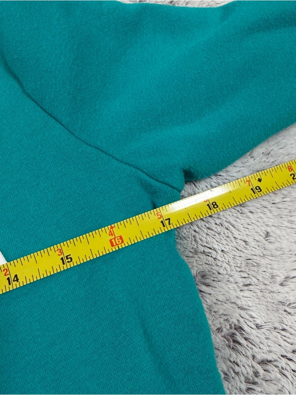 Aéropostale Graphic Long Sleeve Pullover Sweatshirt Hoodie Teal‎ Pink Logo Y2K - Picture 8 of 9